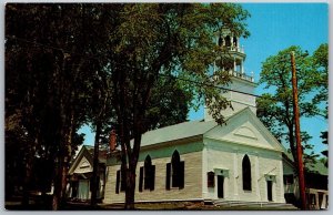 Vtg Castine Maine ME Unitarian Church Chrome View Unused Postcard