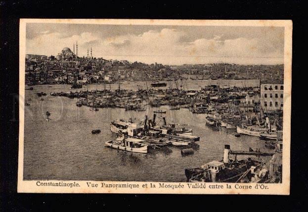 031247 TURKEY COSTANTINOPLE Corne d'Or port view Vintage PC