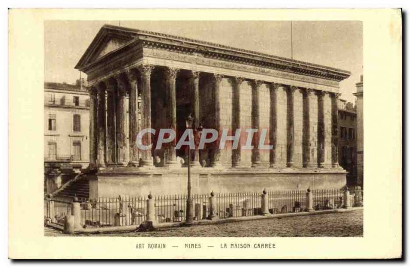 Old Postcard Nimes Maison Carree