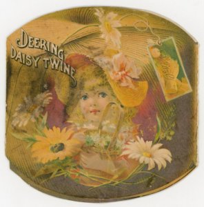 1870s-80s Deering Bindertwine  Panel Foldout Victorian Ad Card #8F