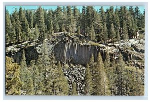 Vintage Devils Postpile National Monument, Sierra, California. Postcard P96E