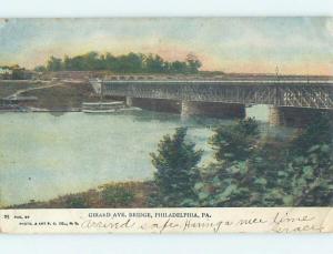 Pre-1907 GIRARD AVENUE BRIDGE Philadelphia Pennsylvania PA H9212
