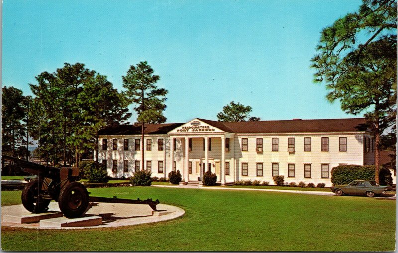 Vtg Post Headquarters Army Fort Jackson South Carolina SC Postcard