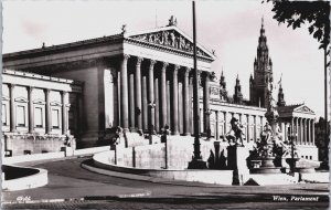 Austria Vienna Wien Parlament Vintage RPPC C187