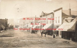 MT, Belt, Montana, RPPC, Main Street, Business Section, Cascade County, 1912 PM