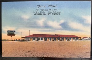 Vintage Postcard 1930-1945 Yucca Motel, Lordsburg, New Mexico (NM)