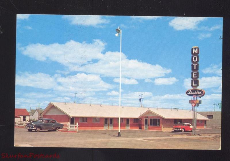 SASKATOON SASKATCHEWAN CANADA MOTEL SKYBIRD 1950's CARS 