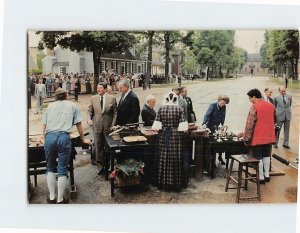 Postcard The Ninth Economic Summit meeting Colonial Williamsburg Virginia USA