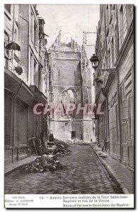 Old Postcard Army Arras Last Remains of the Tower Saint John the Baptist and ...