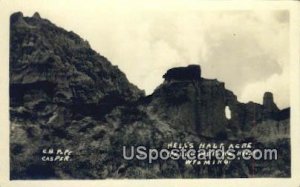 Real Photo Hells Half Acre - Yellowstone Highway, Wyoming