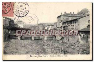 Postcard Old Rive de Gier Bridge City Hotel