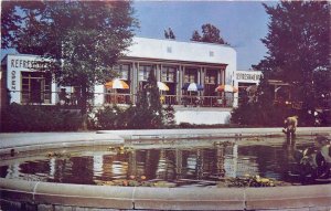 Postcard 1949 Chicago Illinois Restaurant Brookfield zoo occupation 24-6368