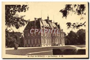 Old Postcard Sceaux Chateau Park