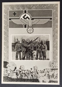 GERMANY THIRD 3rd REICH ORIGINAL POSTCARD UNSERE WEHRMACHT