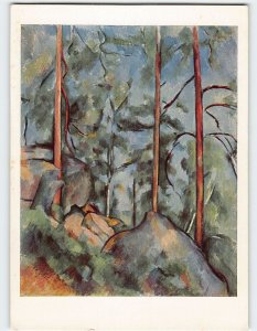 Postcard Pines and Rocks By P. Cezanne, The Museum Of Modern Art, New York