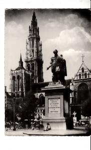 BF14976 anvers cathedrale et monument PP rubens belgium front/back image