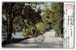 1905 Drive Yaddo Road Street Saratoga Springs New York Vintage Antique Postcard