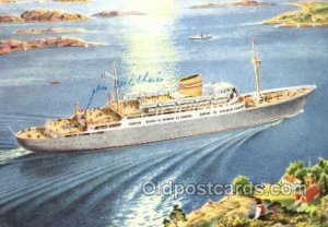 MS Oslofjord Norwegian American Line, Ship Oceanliners Postal Used Unknown cr...