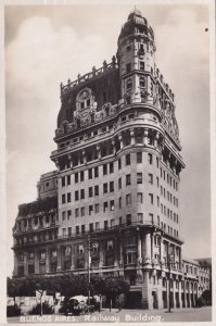 Buenos Aires Railway Building South America Real Photo Postcard