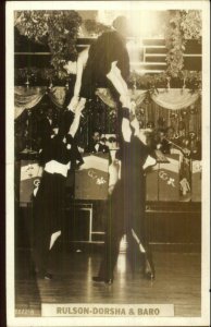 Stage Act Publ in Dayton OH Acrobats? Rulson-Dorsha & Baro Real Photo Postcard