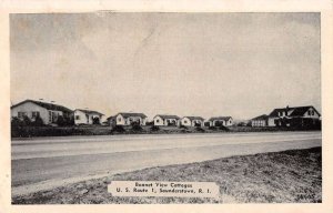 Sounderstown Rhode Island Bonnet View Cottages Vintage Postcard AA32874