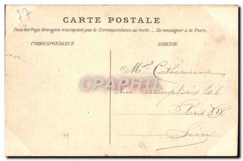 Postcard Old Forest of Fontainebleau Rocks cartridge and chuck Cavaliere robb...