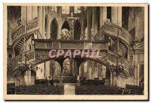 Postcard Old Paris Interior of St Etienne du Mont