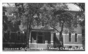 Yates Center Kansas Court House Real Photo Antique Postcard K29622