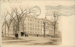 Haverhill Massachusetts MA High School Real Photo c1910 Vintage Postcard