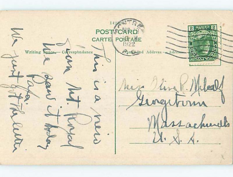 Divided-Back TOWN VIEW SCENE Montreal Quebec QC o0892