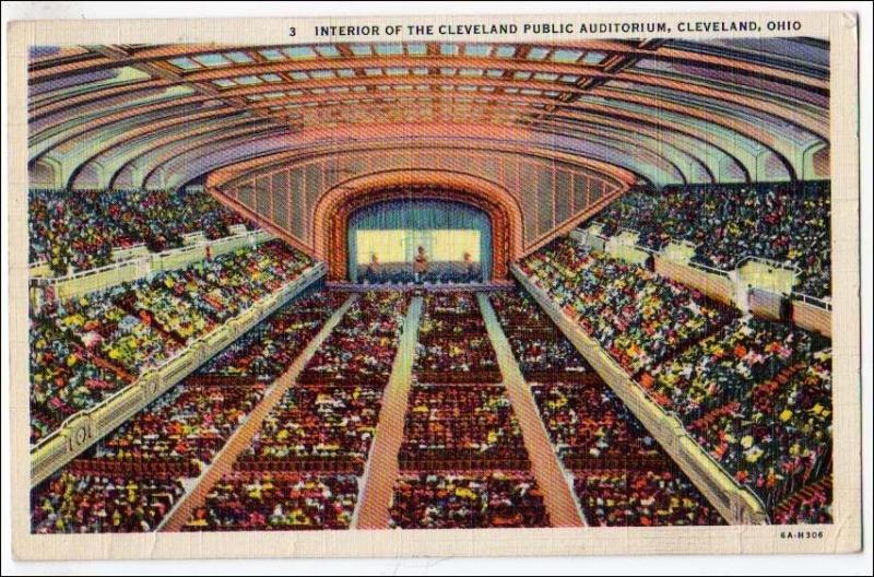 Interior of Public Auditorium, Cleveland OH