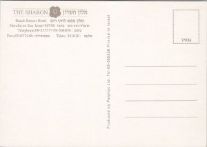The Sharon Beach Resort Hotel Herzliya Israel Advertising Unused Postcard C4