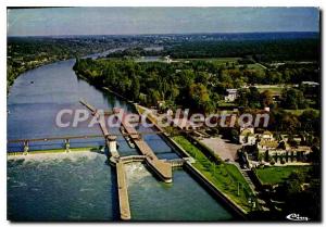 Postcard Modern Bois le Roi (S & M) Aerial View Dam