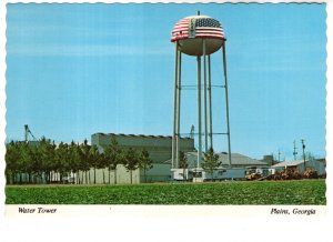 Water Tower, Plains, Georgia, Flag Bicentennial 1976