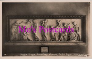Buckinghamshire Postcard - Marble Plaque, Penn-Gray Museum, Stoke Poges  SW14540