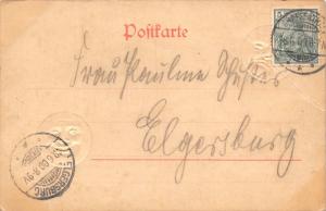 ELGERSBURG GERMANY POSTMARK~MOONS WITH FACIAL EXPRESSIONS POSTCARD 1900