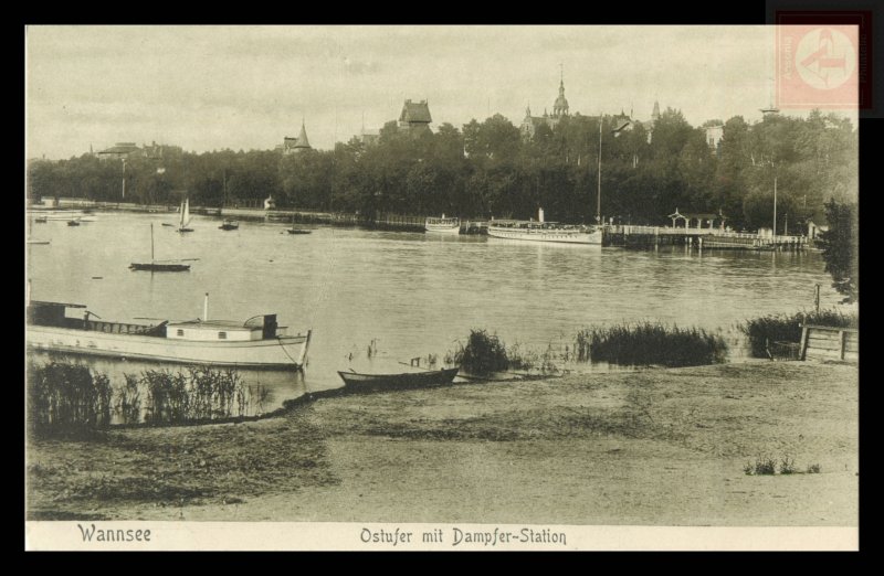 Wannsee, east bank with steamer station, Germany