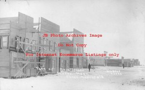 MT, Scobey, Montana, RPPC, Main Street, 3 Months Old Business Section, Bell Bros