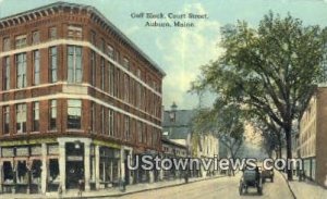 Goff Block, Court Street in Auburn, Maine