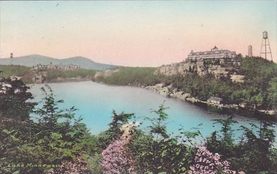 Lake Minnewaska House Ulster County New York Albertype Handcolored