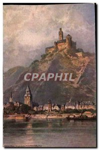 Postcard Old Braubach Marksburg und die