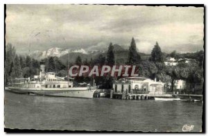 Old Postcard Evian les Bains Debarcadere and tooth & # 39Oche