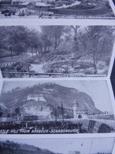 Yorkshire SCARBOROUGH Novelty Pull-Out FOR LUCK c1930s Postcard