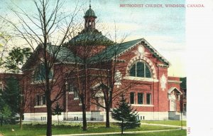 Canada Methodist Church Windsor Canada Vintage Postcard 04.07