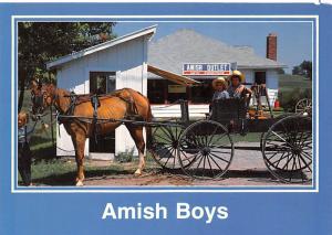 Amish Boys - Color by Bron Miller