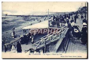 Old Postcard Cabourg La Digue A I & # 39heure Du Bain