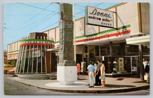 Postcard Tijuana Mexico Tourist Booth Avenida Revolucion 1970s Chrome View