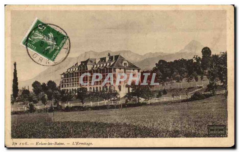 Old Postcard Evian Les Bains L & # 39Ermitage