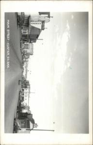 Custer SD Main St. Harnesy Movie Theatre 1950s Real Photo Postcard