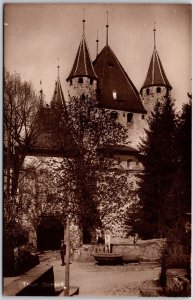 Thun Switzerland Schlob Castle Structure Antique Postcard